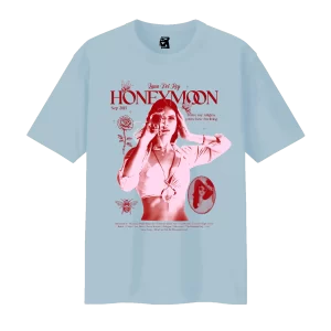 Remera Honeymoon - celeste