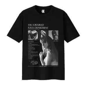 Remera The Tortured Poets Department - negro