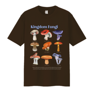 Remera Kingdom fungi - marrón