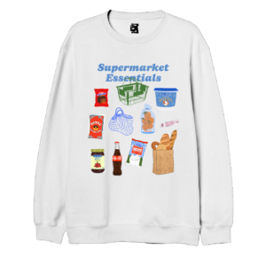 Buzo Supermarket Essentials - blanco