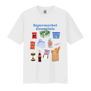 Remera Supermarket Essentials - blanco
