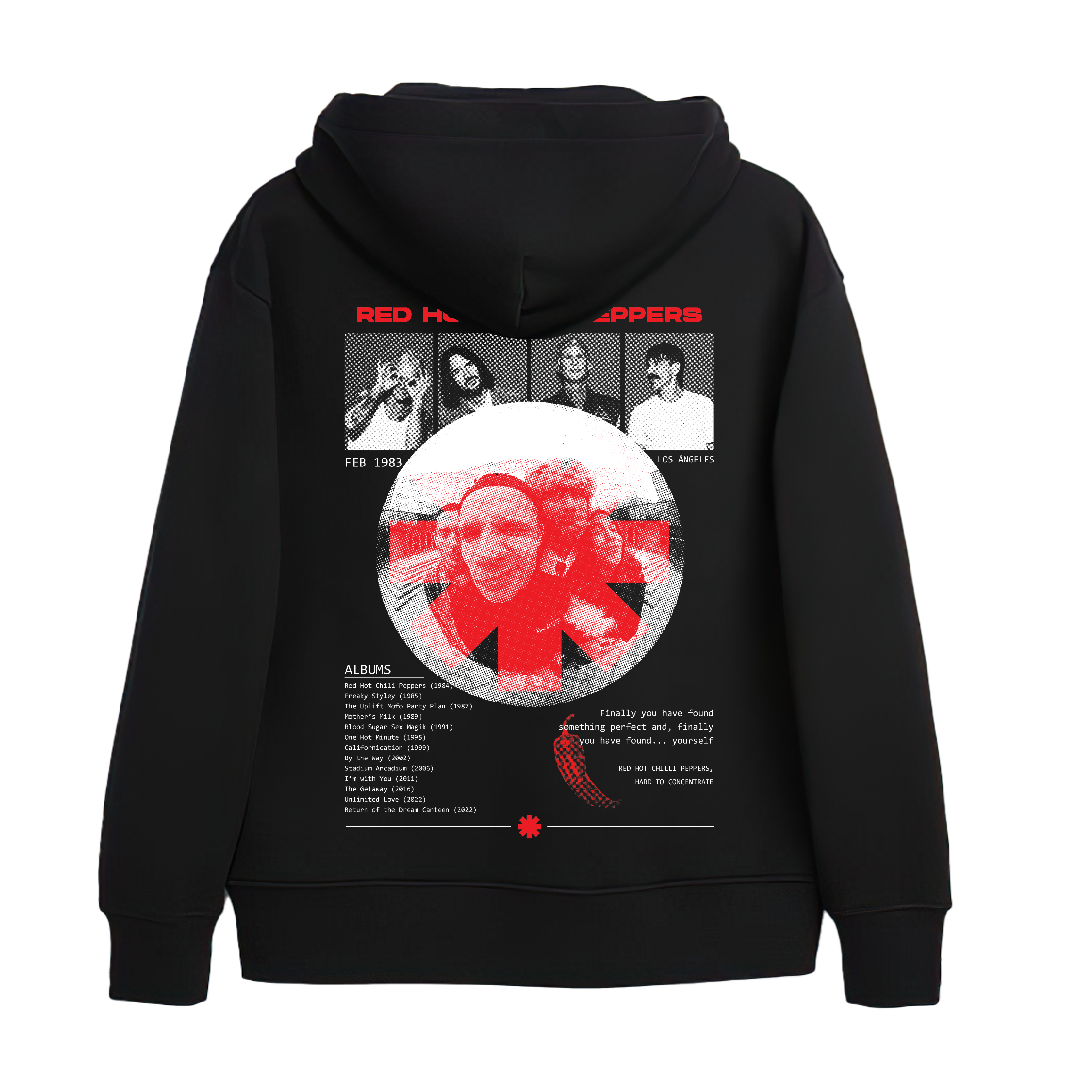 Canguro Red Hot Chili Peppers – negro