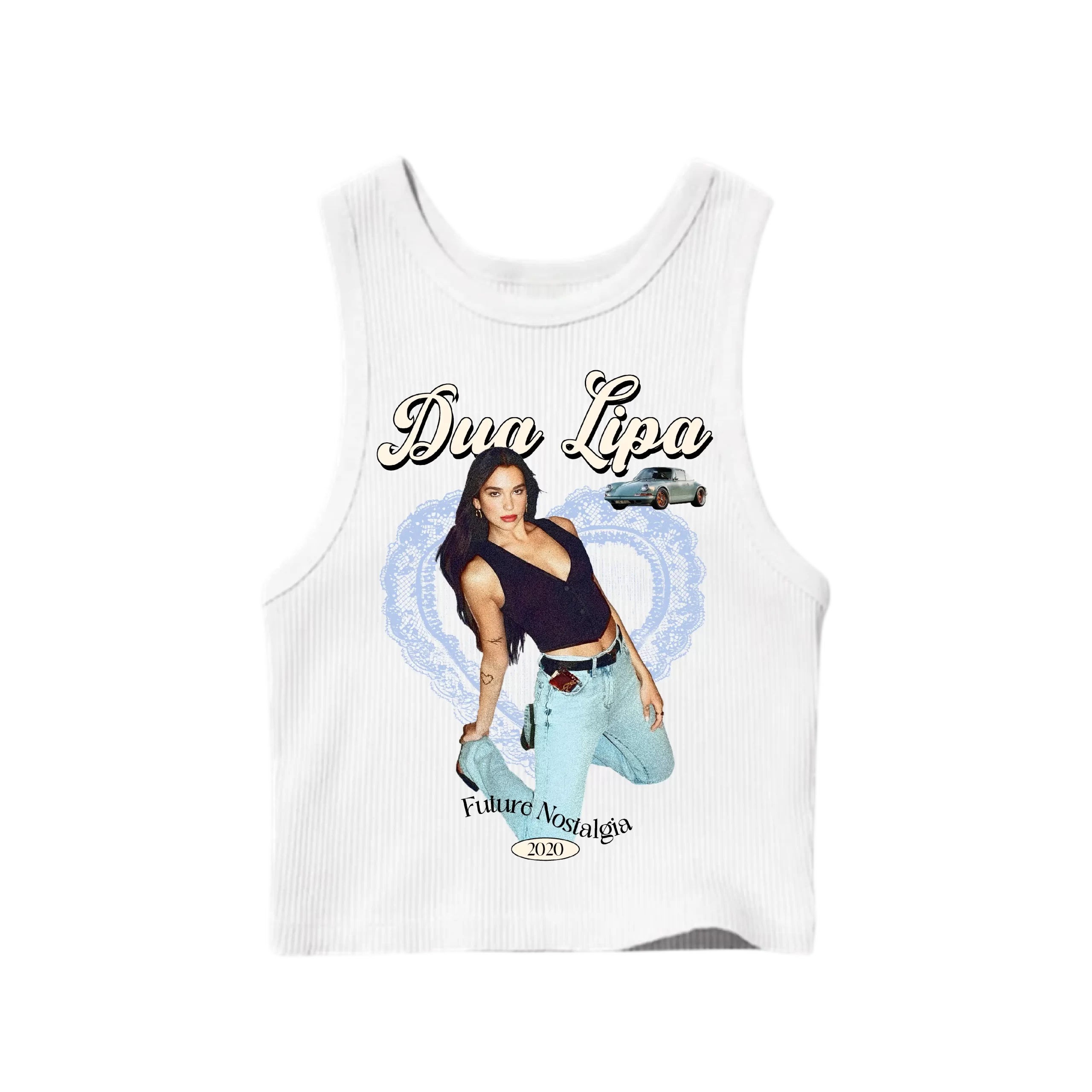 Tank Top Future Nostalgia- blanco