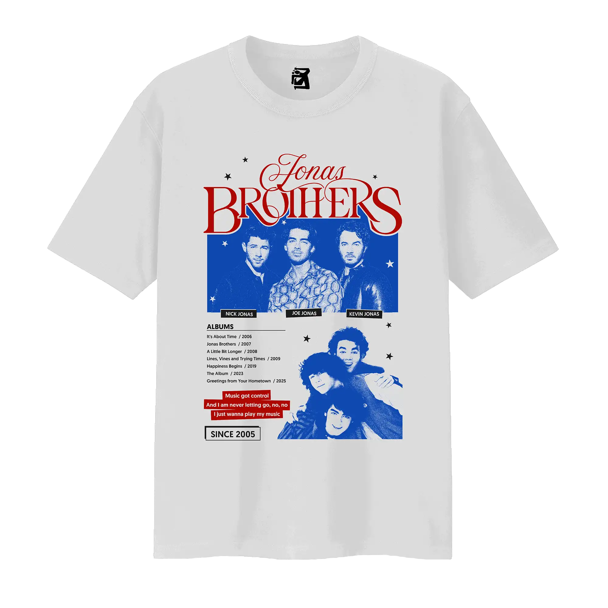 Remera Jonas Brothers - Blanco