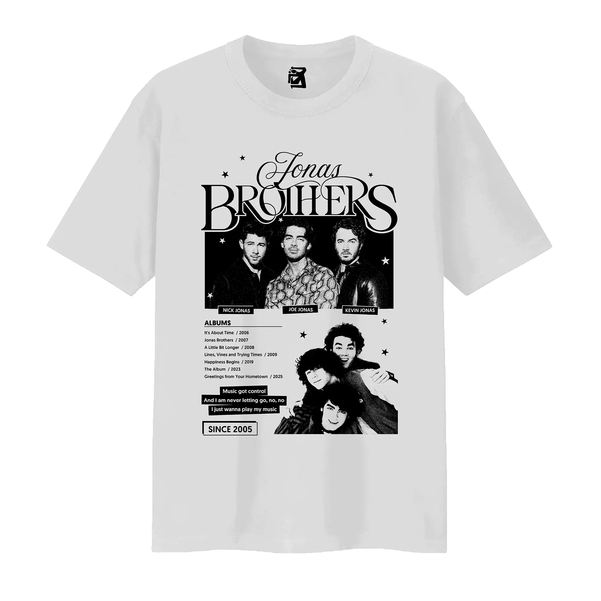 Remera Jonas Brothers - Blanco - Imagen 2